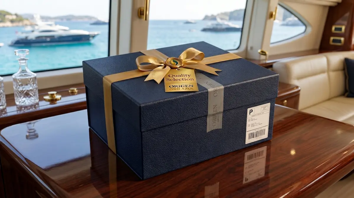Mediterranean Private Selection · cesta gourmet mediterránea seleccionada por Zdenka Koplikova · Origen Oro Azul Mallorca